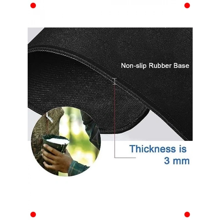 Geniş Oyuncu Mouse Pad - 700x350mm, 4mm Dikişli Siyah