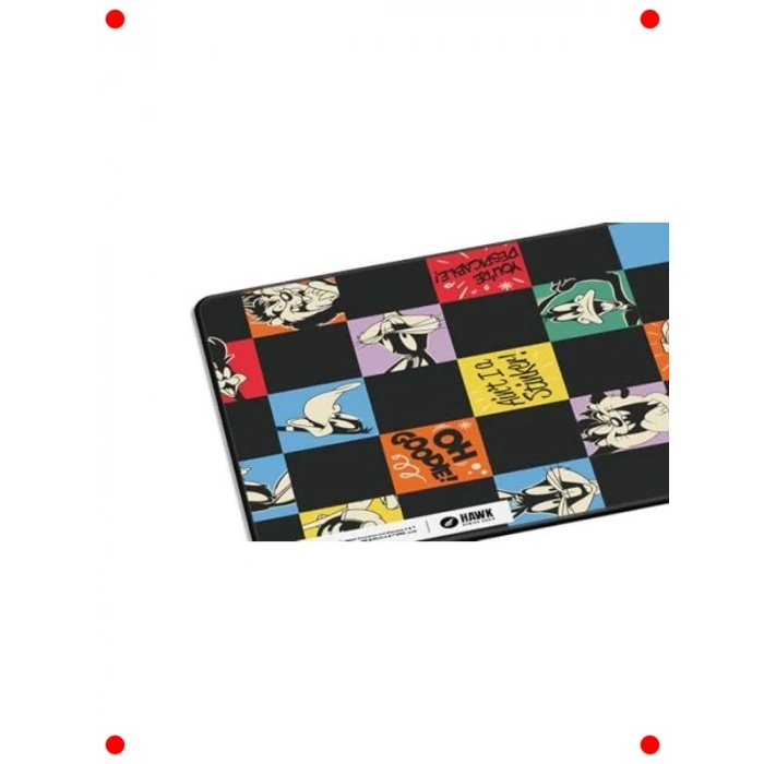Geniş Oyuncu Mouse Pad - 90x40 cm, Looney Tunes Temalı