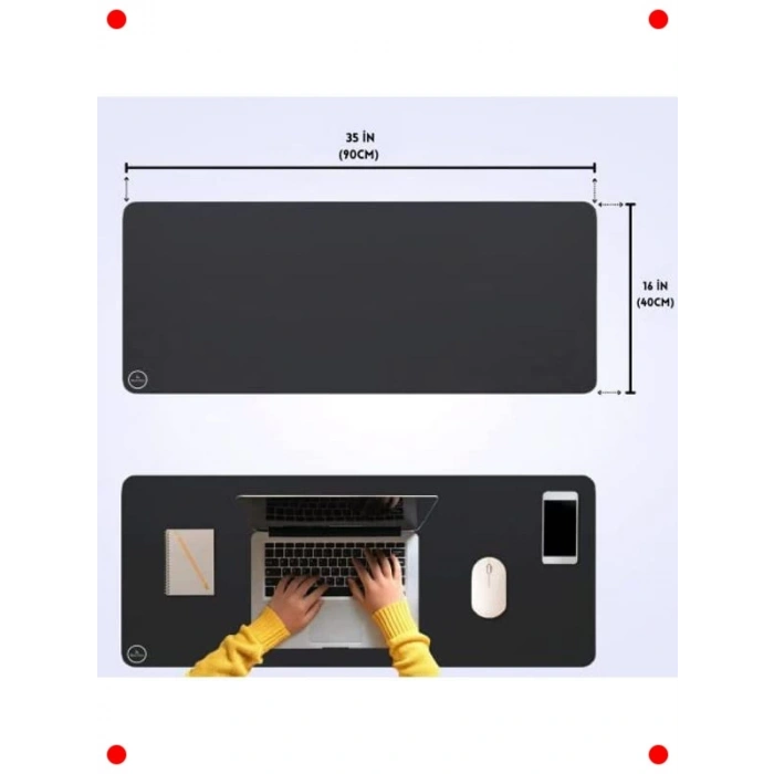 Geniş Oyuncu ve Ofis Mouse Pad (90x40 cm)