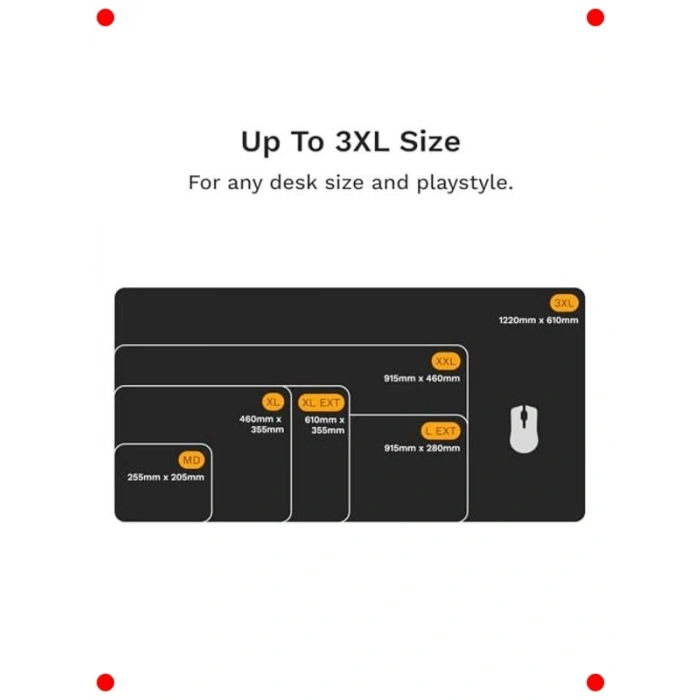 Geniş XL Oyuncu Fare Altlığı - Dökülmez, Hız ve Kontrol