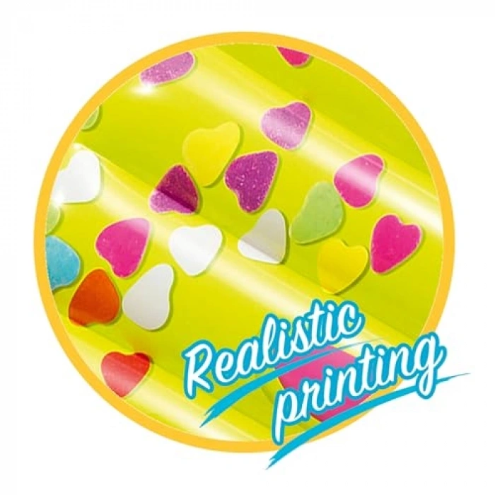 Gerçekçi Baskı, Çok Renkli Popsicle Mat, 183 x 66 cm