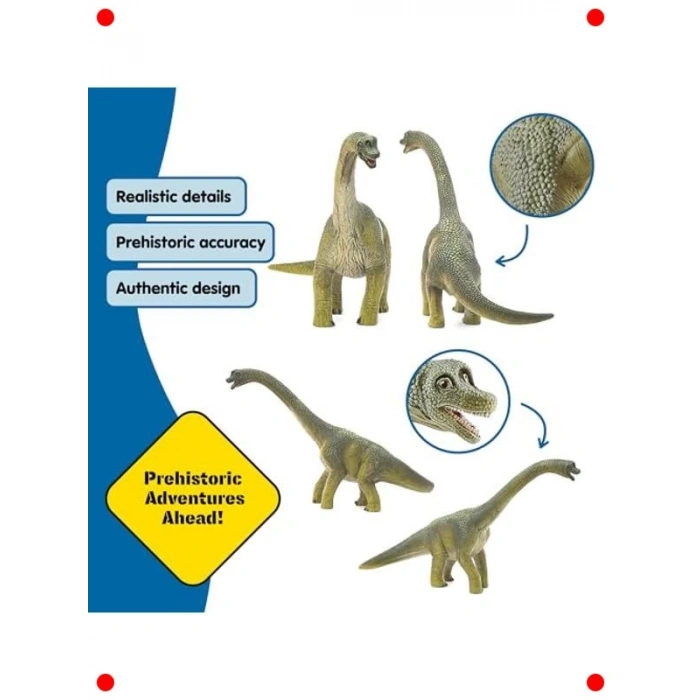 Gerçekçi Brachiosaurus Dinozor Figürü