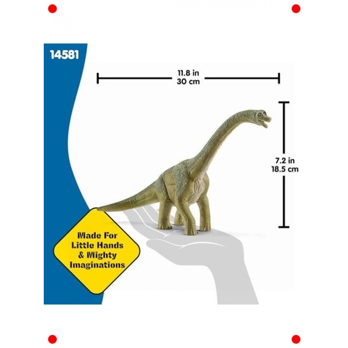 Gerçekçi Brachiosaurus Dinozor Figürü