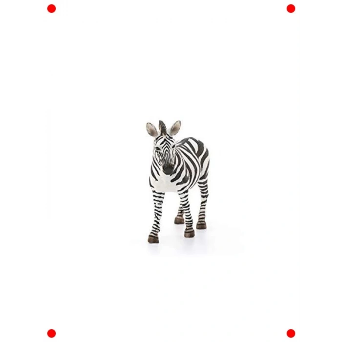 Gerçekçi Dişi Zebra Oyuncak Figürü