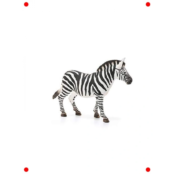 Gerçekçi Dişi Zebra Oyuncak Figürü