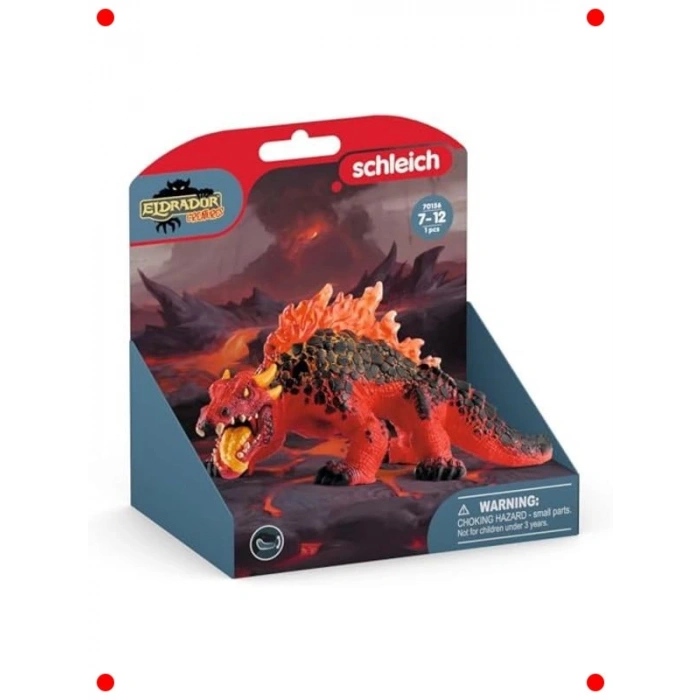 Gerçekçi Magma Kertenkelesi Figürü