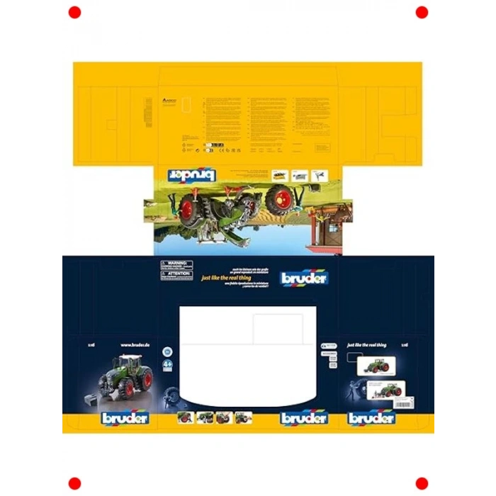 Gerçekçi Ölçekli Model Traktör - Detaylı Tasarım Oyuncak