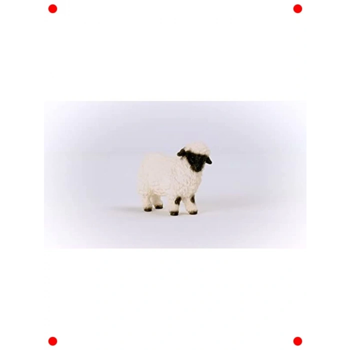 Gerçekçi Siyah Burunlu Koyun Figürü