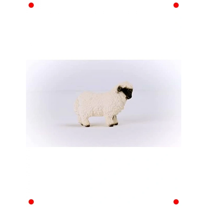 Gerçekçi Siyah Burunlu Koyun Figürü