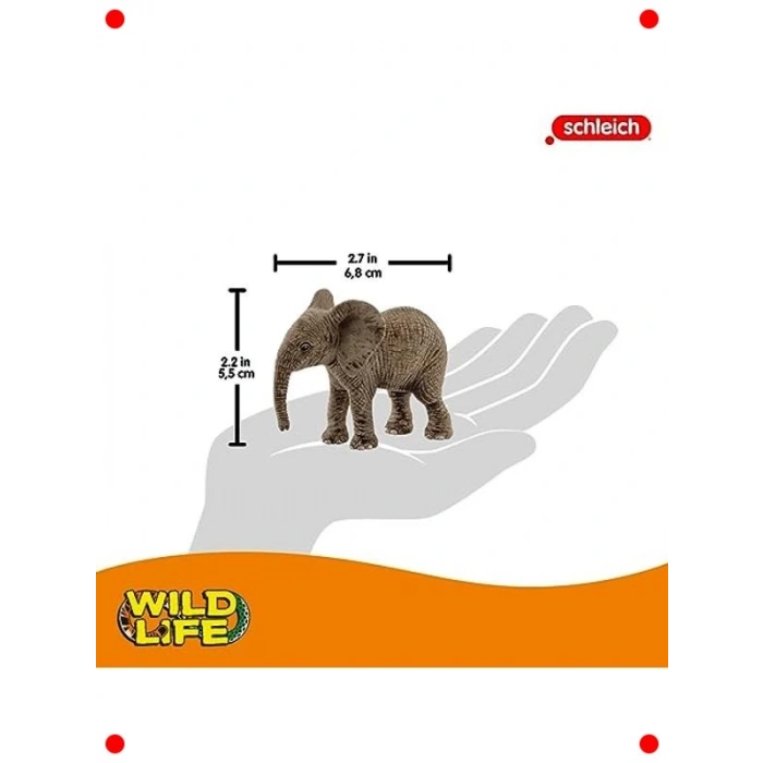 Gerçekçi Yavru Afrika Fili Figürü - Hayvan Koleksiyonu