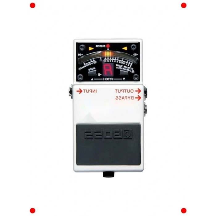 Gitar/Bas Akort Cihazı Pedalı - Beyaz