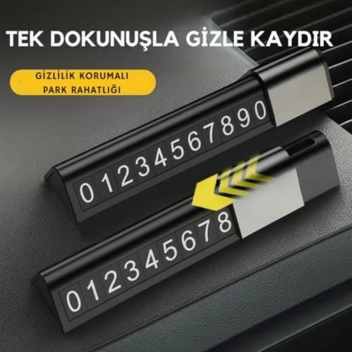 Gizlenebilir Gece Görüşlü Araç Park Numaratörü, Geçici Plakalık