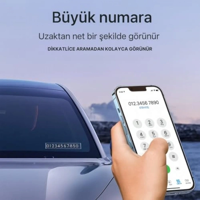 Gizlenebilir Gece Görüşlü Araç Park Numaratörü, Geçici Plakalık