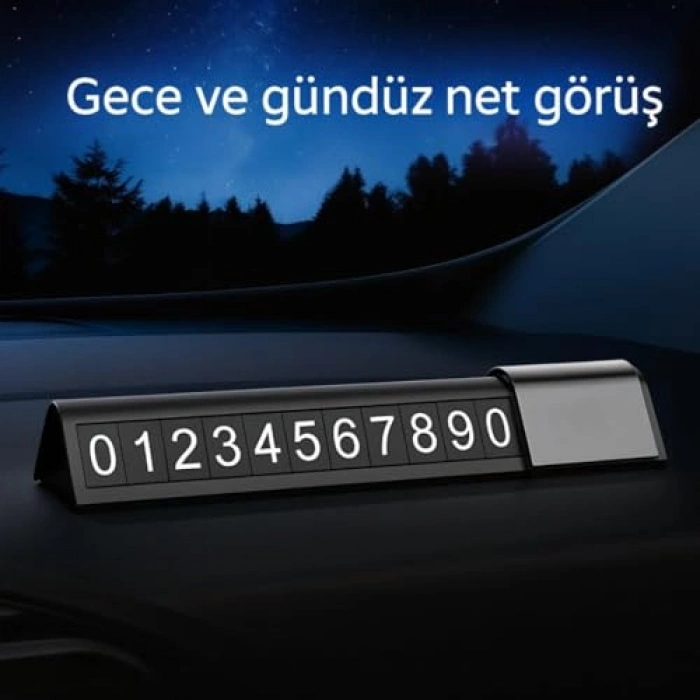 Gizlenebilir Gece Görüşlü Araç Park Numaratörü, Geçici Plakalık