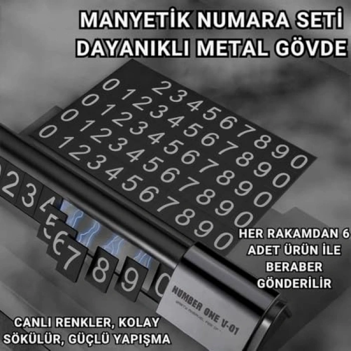 Gizlenebilir Gece Görüşlü Araç Park Numaratörü, Geçici Plakalık