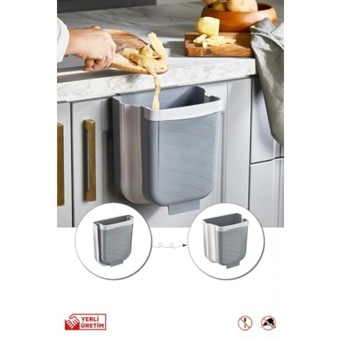 Gizlenebilir Katlanabilir Mutfak Çöp Kovası, Dolap İçi Kullanım