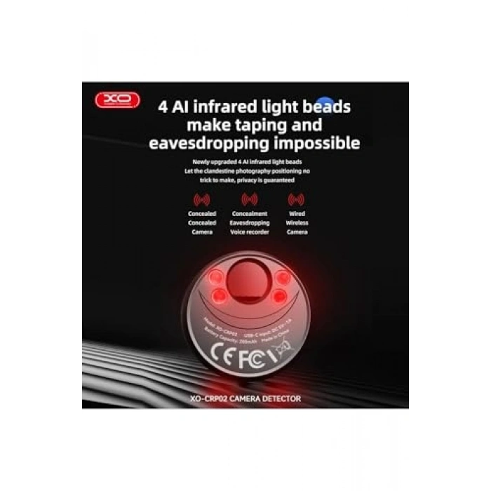 Gizli Kamera Dedektörü, Kızılötesi, USB-C Şarjlı