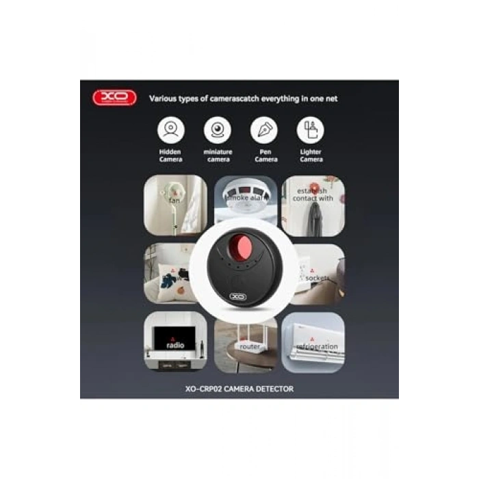 Gizli Kamera Dedektörü, Kızılötesi, USB-C Şarjlı