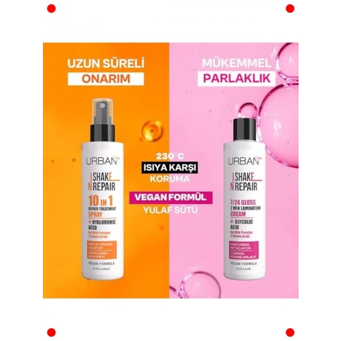 Glikolik Asitli Parlaklık & Laminasyon Saç Kremi (Vegan)