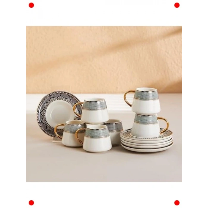 Globe 6 Kişilik Kahve Fincan Seti - 90 ml