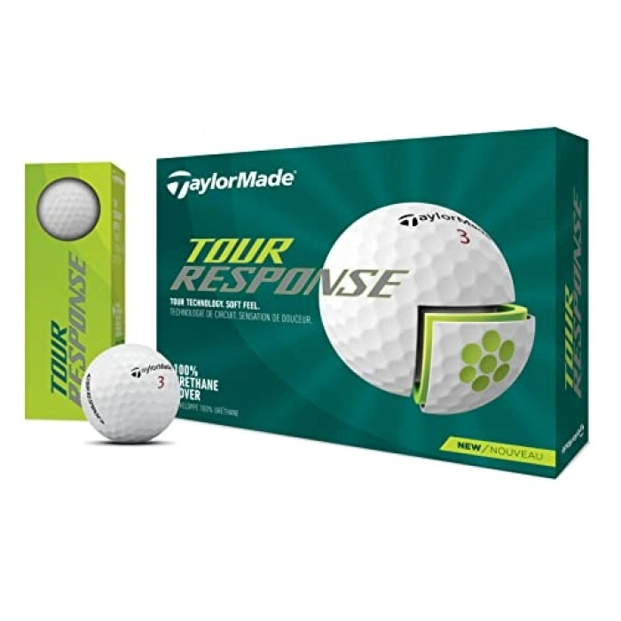 Golf Oyunları için Şerit Desenli Dayanıklı Golf Topu
