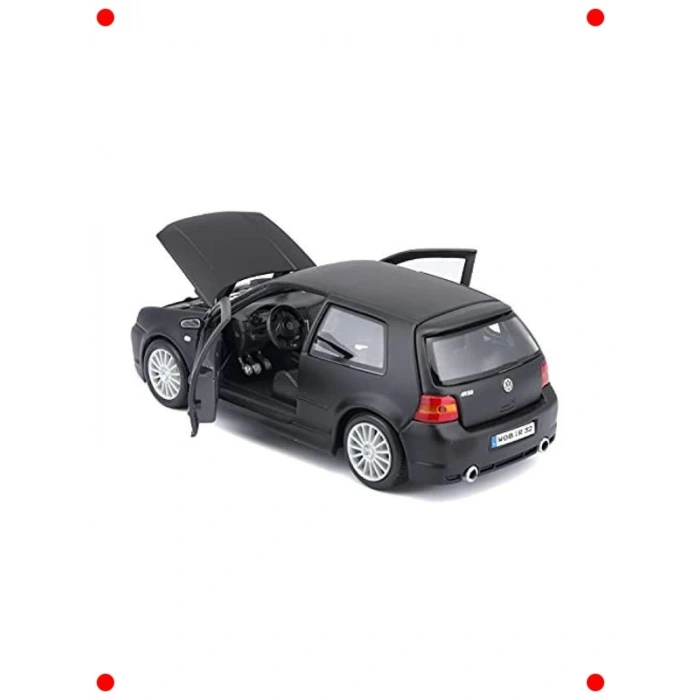 Golf R32 1:24 Ölçekli Mat Siyah Koleksiyon Model Araç