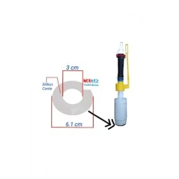 Gömme Rezervuar Conta, Şeffaf Beyaz Silikon