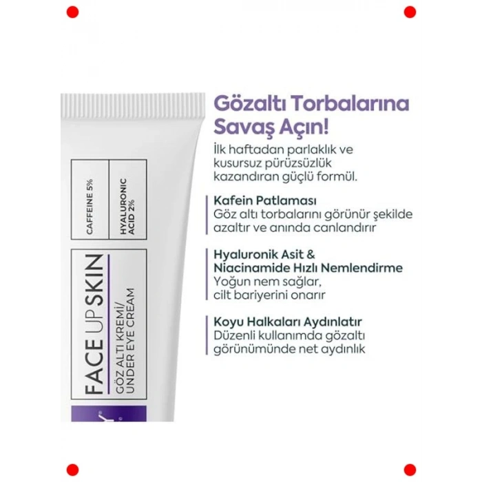 Göz Altı Kremi - Kafein & Hyaluronik Asit - 40 ml