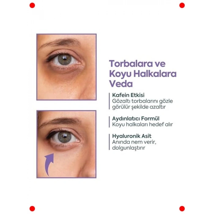 Göz Altı Kremi - Kafein & Hyaluronik Asit - 40 ml