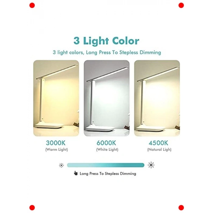 Göz Dostu LED Masa Lambası - Kısılabilir ve Renkli