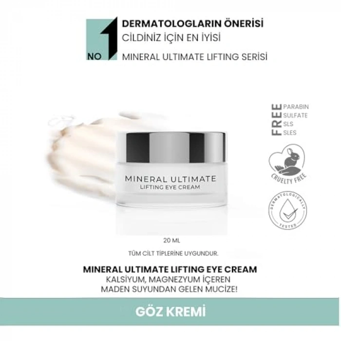 Göz Kremi, 20 ml Kolajen ve Hyaluronik Asit İçerir