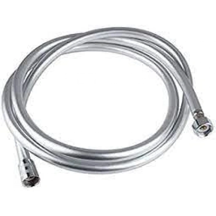 Gri Paslanmaz Duş Hortumu, 150 cm Uzunluk, Kaliteli PVC