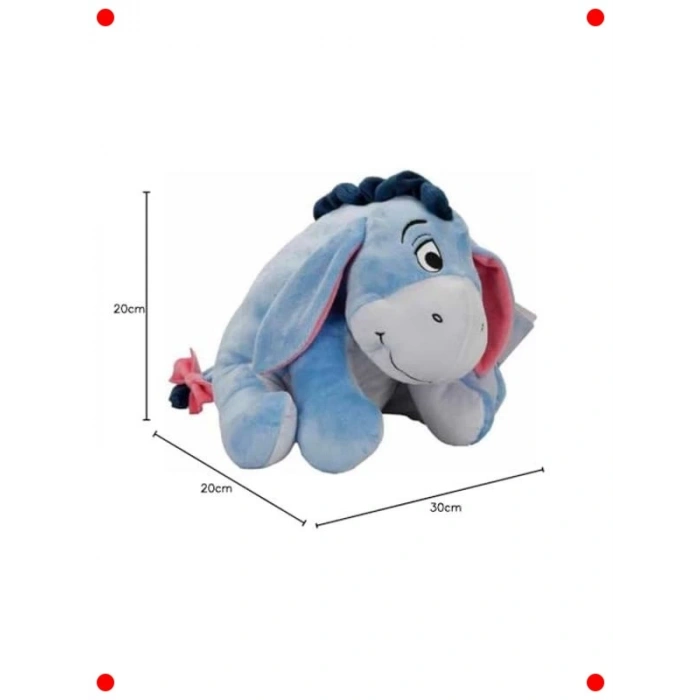 Gri Pelüş Oyuncak Eşek - 36 cm