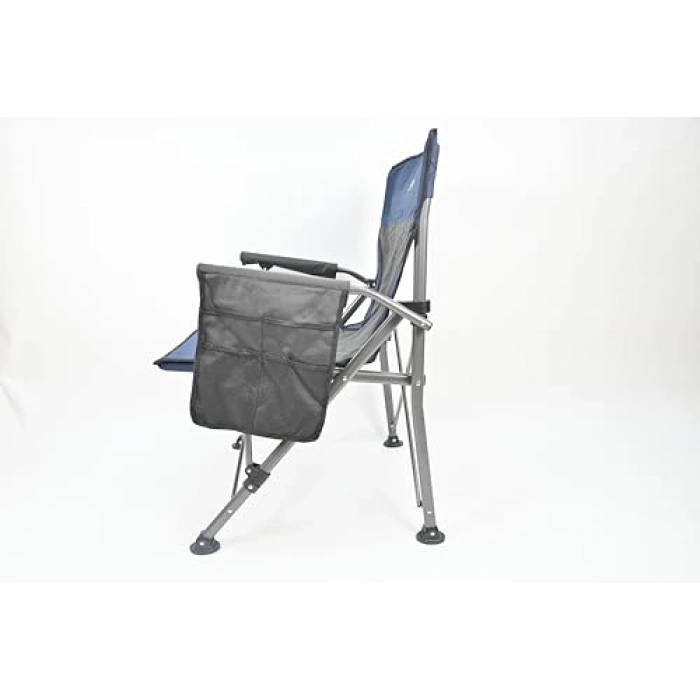 Gri Renkli Lüks Kamp Sandalyesi, Rahat Tasarım