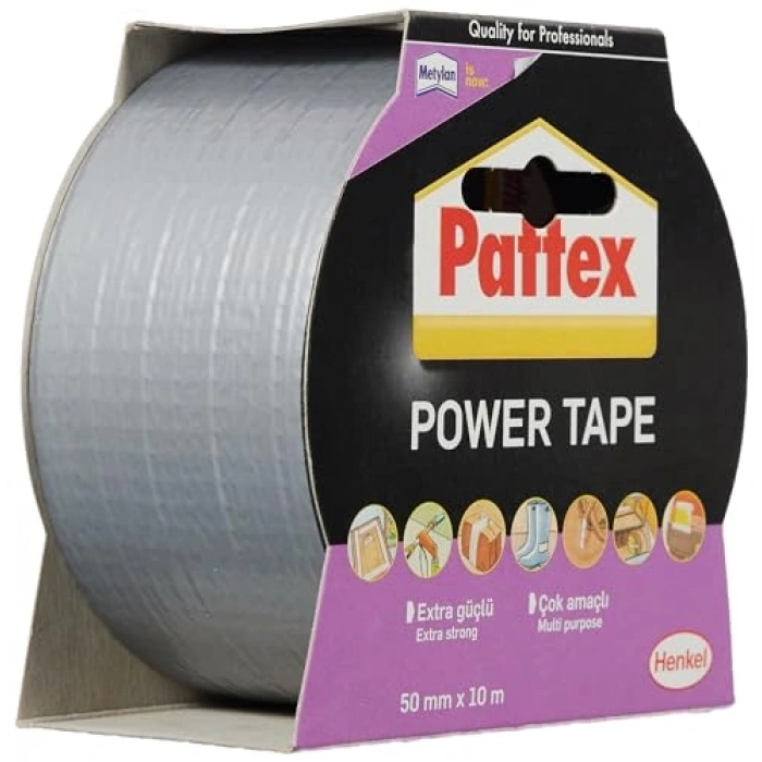Gri Renkli Power Tape, 50mm x 10m