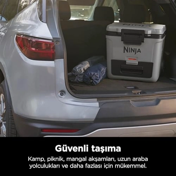 Gri Renkli Tekerlekli Cooler - 28 Litre