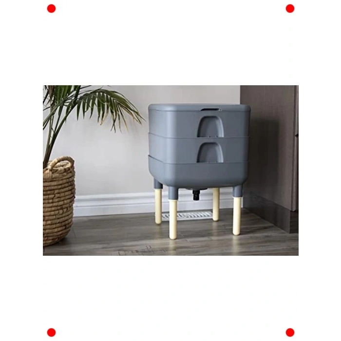 Gri Solucan Kompost Kutusu