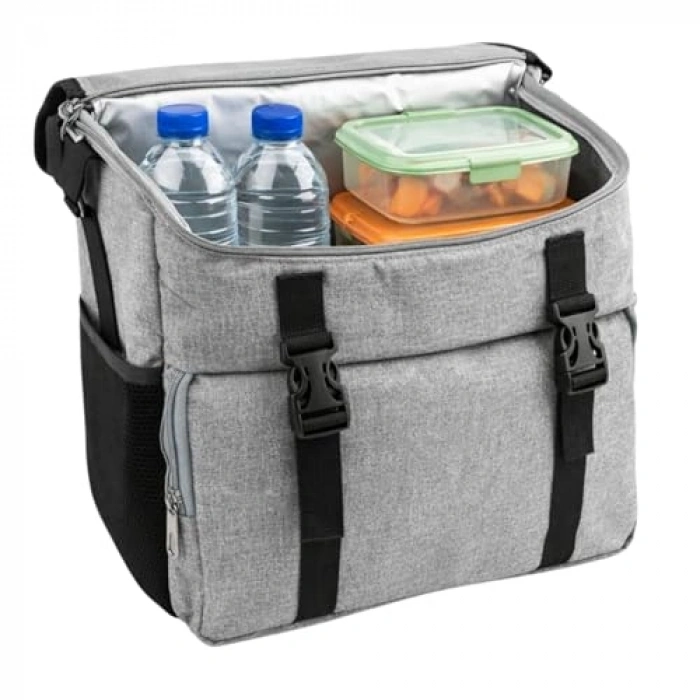 Gri Yalıtımlı Termos Çanta - 16 Litre Kapasiteli