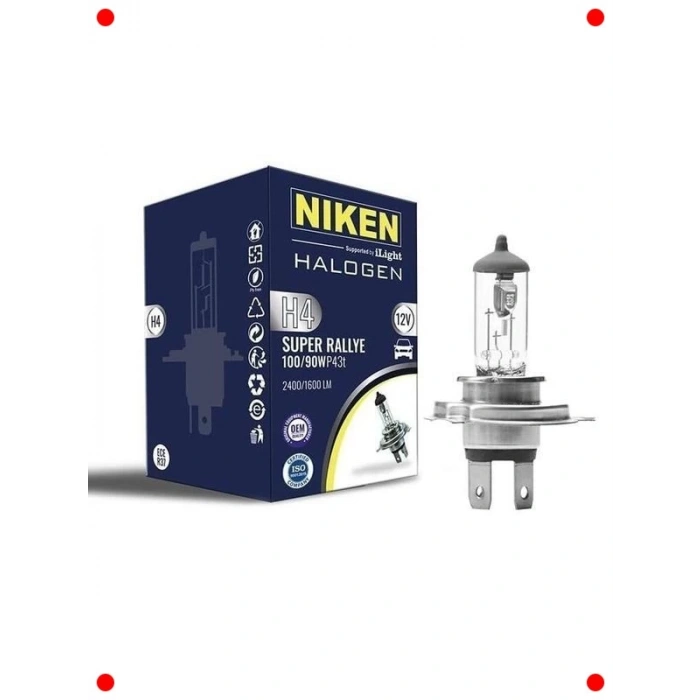 Güçlü 12V H4 Halojen Ampul