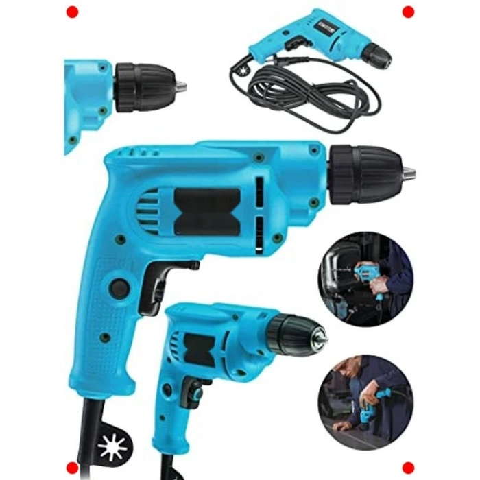 Güçlü 1400W Bakır Sargılı besiz Matkap