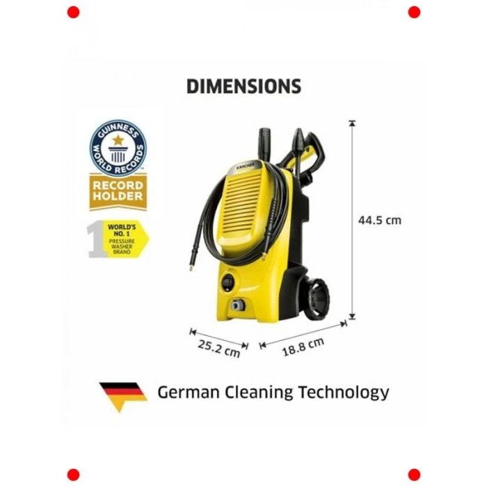 Güçlü Basınçlı Yıkama Makinesi - 145 Bar