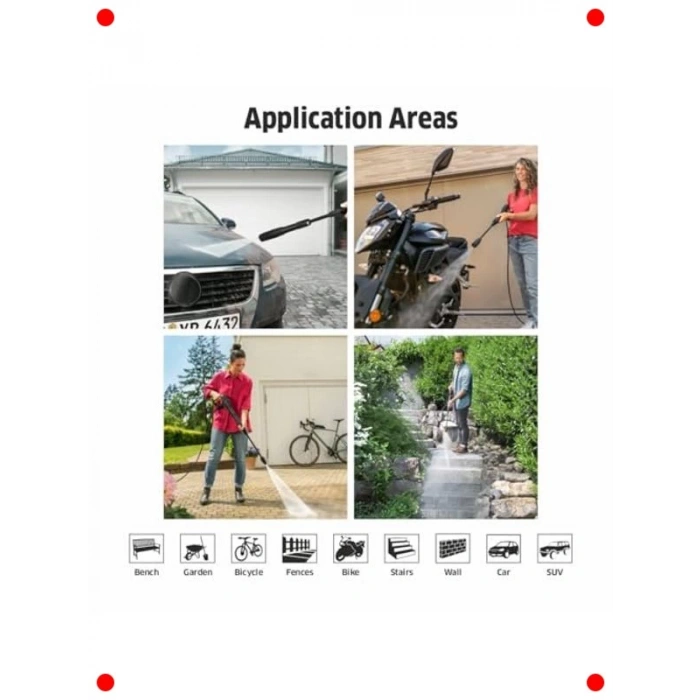 Güçlü Basınçlı Yıkama Makinesi - 145 Bar