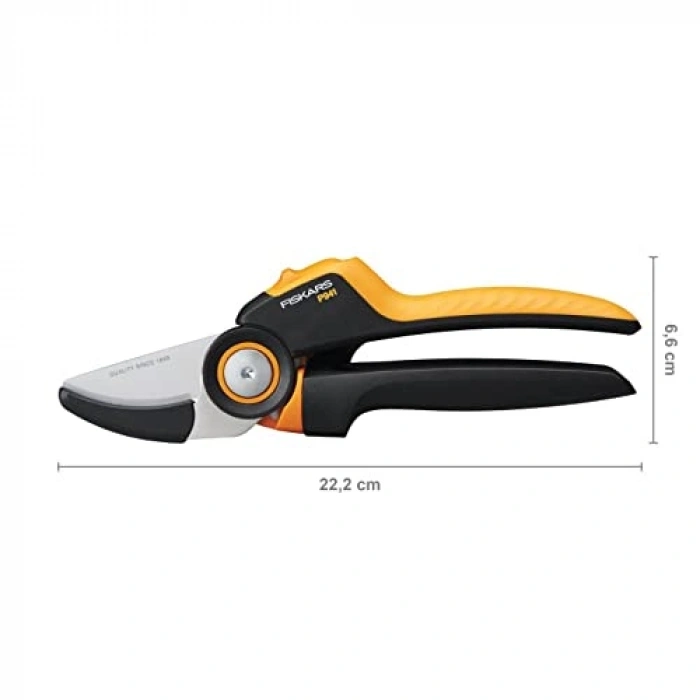 Güçlü paslanmaz çelik bıçaklı bahçe makası, 22.2 cm uzunluk