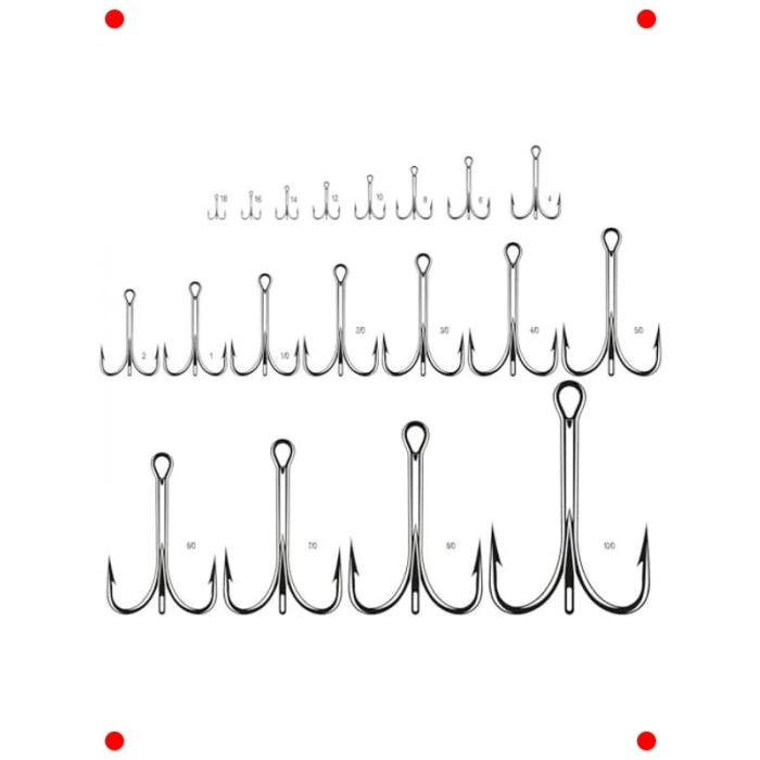 Güçlü ve Keskin Üçlü Olta İğnesi