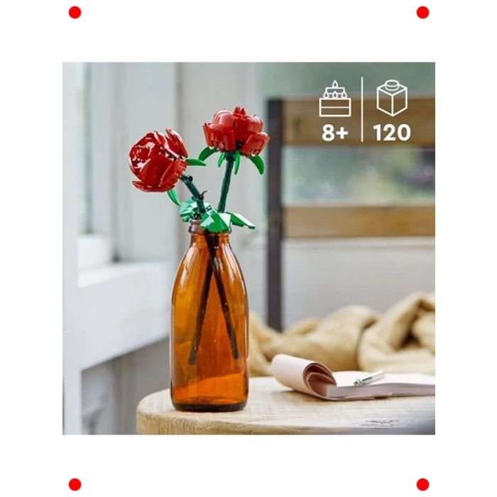 Gül Çiçek Modeli Yapım Seti (120 Parça)