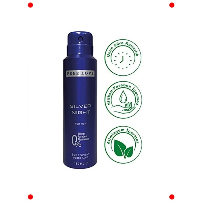 Gümüş Gece Erkek Deodorantı 150 ml