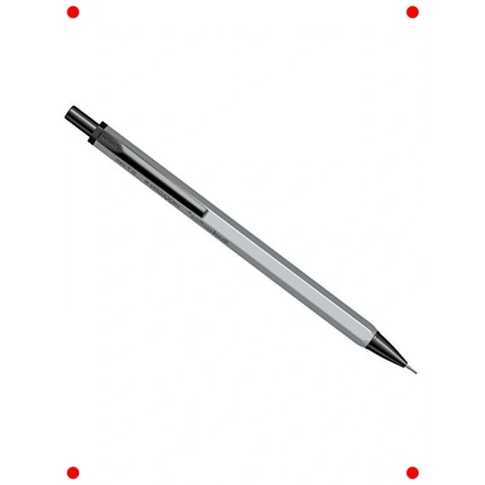 Gümüş Mekanik Kurşun Kalem - 0.7 mm Uç