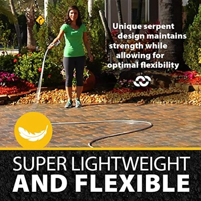 Gümüş Renkli 75 Bahçe Hortumu, Dayanıklı Yapı