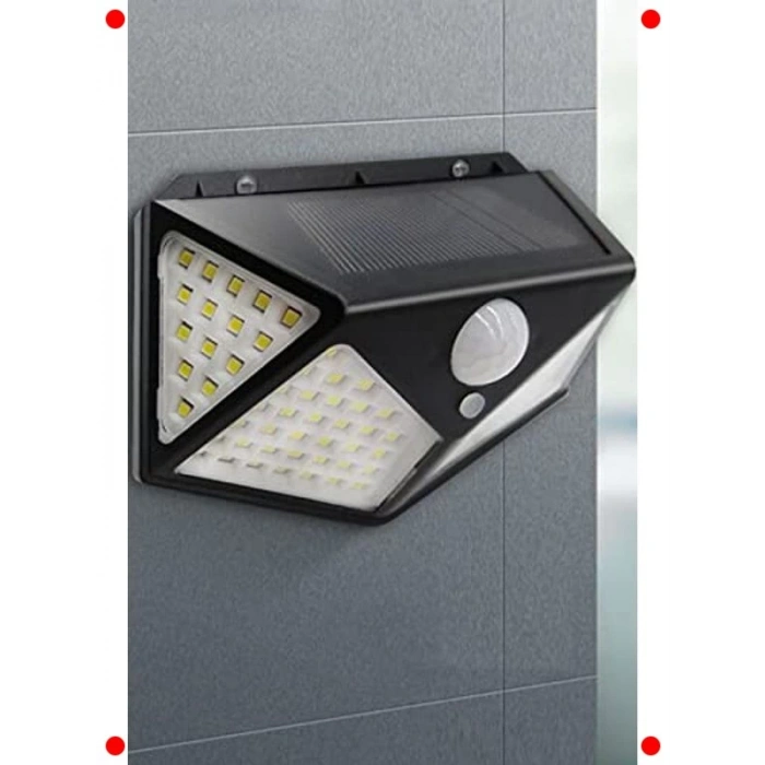 Güneş Enerjili 100 LED Hareket Sensörlü Lamba