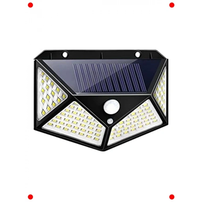 Güneş Enerjili 100 LED Hareket Sensörlü Lamba